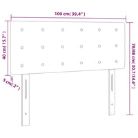 Testiera Tortora 100x5x78/88 cm in Tessuto cod mxl 49459