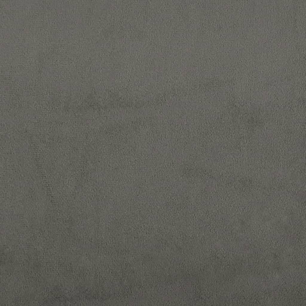 Testiera Grigio Scuro 100x5x78/88 cm in Velluto 346451