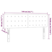 Testiere 2 pz Tortora 72x5x78/88 cm in Tessuto cod mxl 49439