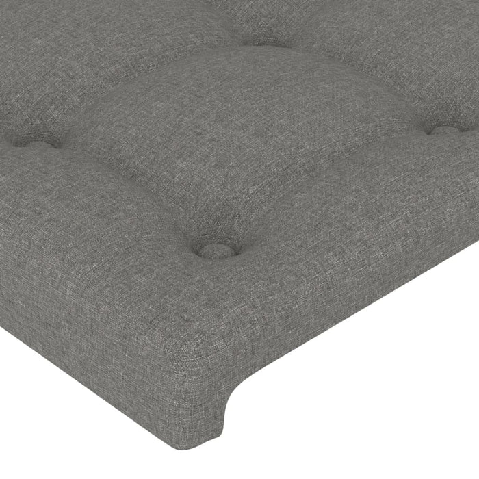 Testiere 2 pz Grigio Scuro 100x5x78/88 cm in Tessuto cod mxl 52408