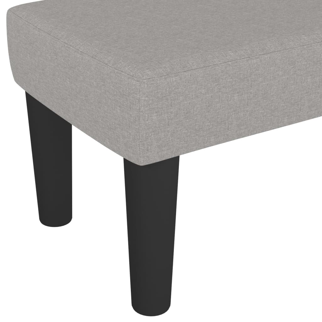 Panca Grigio Chiaro 100x30x30 cm in Tessuto 346644