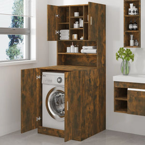 Mobile per Lavatrice Rovere Fumo in Legno Multistrato cod mxl 78066