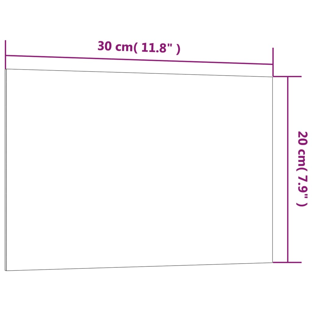 Lavagna Magnetica a Parete Nera 30x20 cm Vetro Temperato cod mxl 66527