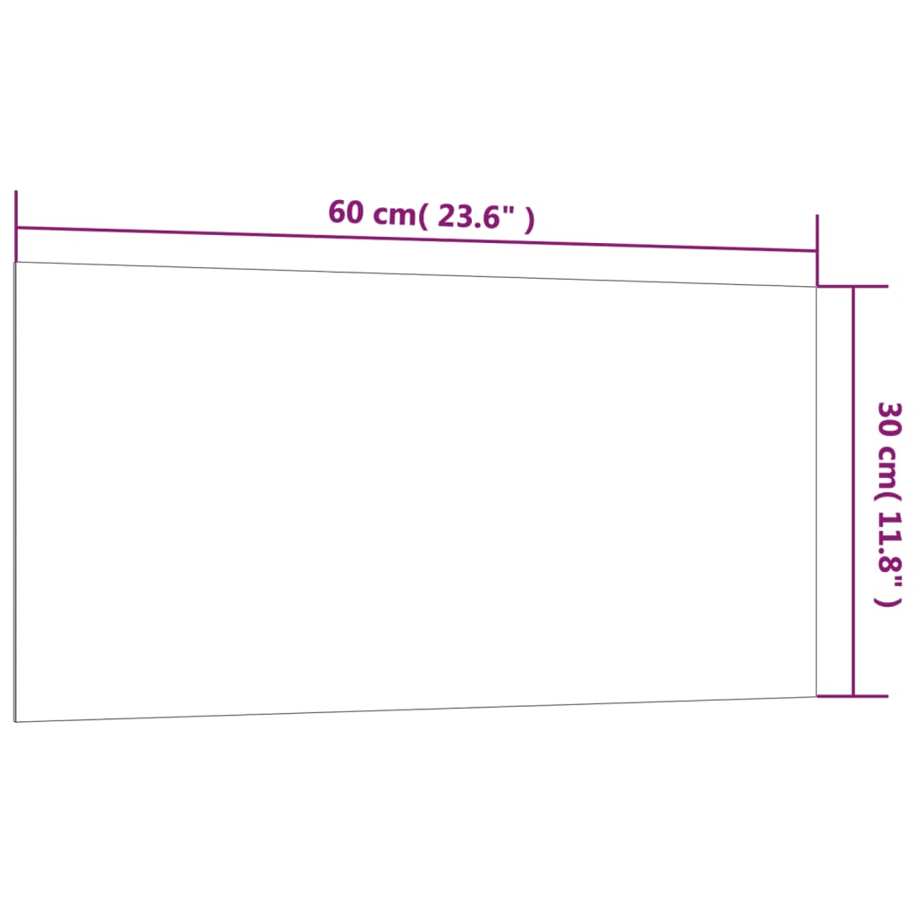 Lavagna Magnetica a Parete Nera 60x30 cm Vetro Temperato cod mxl 66530