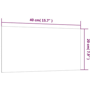 Lavagna Magnetica a Parete Nera 40x20 cm Vetro Temperato 347933