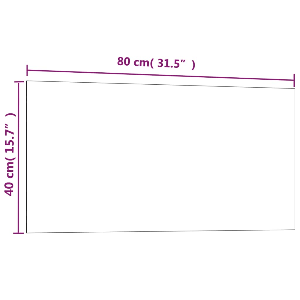 Lavagna Magnetica a Parete Nera 80x40 cm Vetro Temperato cod mxl 66540