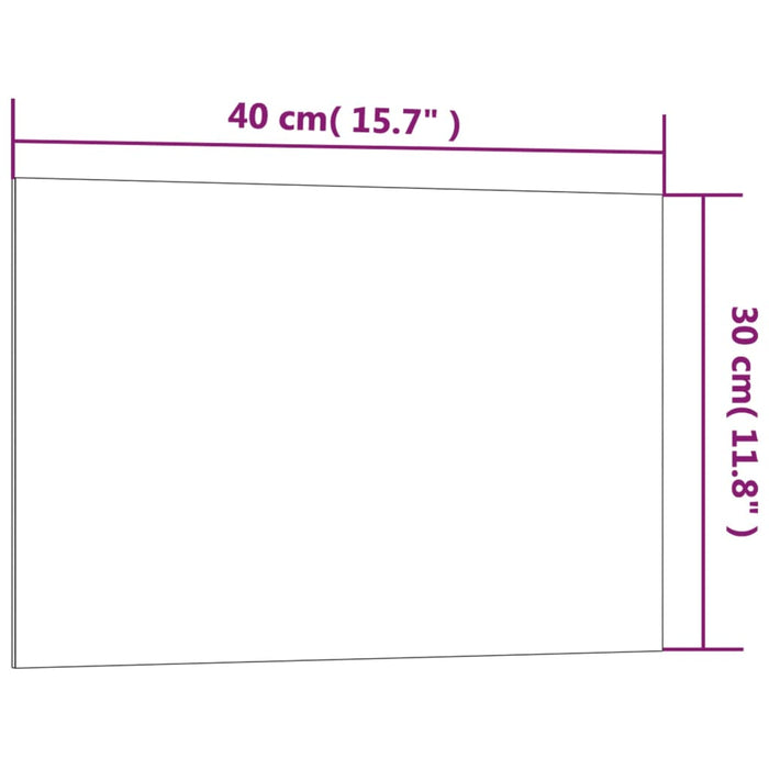 Lavagna Magnetica a Parete Bianca 40x30 cm Vetro Temperato 347948