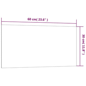 Lavagna Magnetica a Parete Bianca 60x30 cm Vetro Temperato 347949