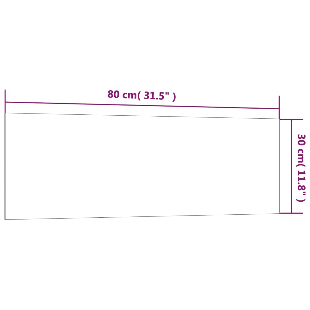 Lavagna Magnetica a Parete Bianca 80x30 cm Vetro Temperato 347950