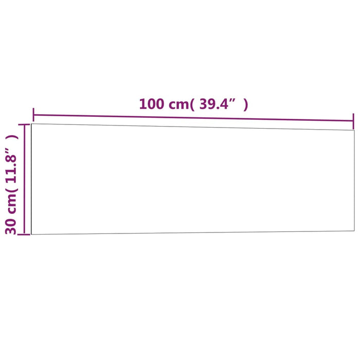 Lavagna Magnetica a Parete Bianca 100x30 cm Vetro Temperato 347951