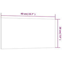 Lavagna Magnetica a Parete Bianca 40x20 cm Vetro Temperato 347952