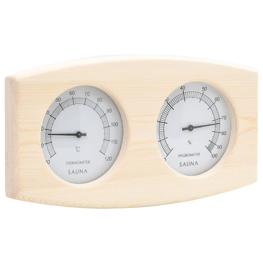 Set Timer Igrotermografo e Clessidra Sauna 2 in 1 Massello Pino 51686