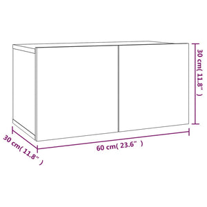 Set Mobili Porta TV 2 pz Rovere Marrone in Legno Multistrato cod mxl 12494