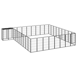 Box Cani 38 Pannelli Nero 50x100 cm Acciaio Verniciato Polvere cod mxl 44444