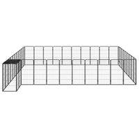 Box Cani 42 Pannelli Nero 50x100 cm Acciaio Verniciato Polvere cod mxl 44456