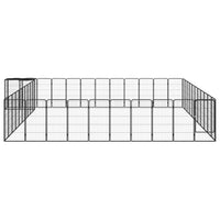 Box Cani 46 Pannelli Nero 50x100 cm Acciaio Verniciato Polvere cod mxl 44450