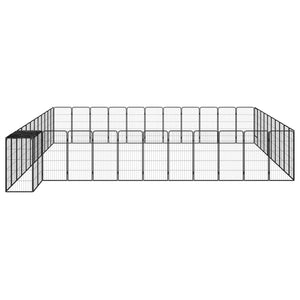 Box Cani 46 Pannelli Nero 50x100 cm Acciaio Verniciato Polvere cod mxl 44450