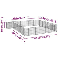 Box Cani 46 Pannelli Nero 50x100 cm Acciaio Verniciato Polvere cod mxl 44450