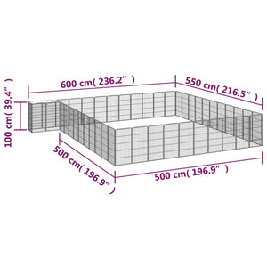 Box Cani 46 Pannelli Nero 50x100 cm Acciaio Verniciato Polvere cod mxl 44450