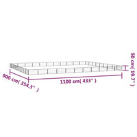 Box Cani 40 Pannelli Nero 100x50 cm Acciaio Verniciato Polvere cod mxl 52714