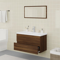 Set Mobili da Bagno Rovere Marrone in Legno Multistrato cod mxl 57640