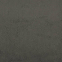 Materasso a Molle Grigio Scuro 80x200x20 cm in Velluto 347689