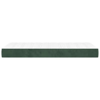 Materasso a Molle Verde Scuro 90x200x20 cm in Velluto 347731