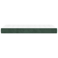 Materasso a Molle Verde Scuro 100x200x20 cm in Velluto cod mxl 46798