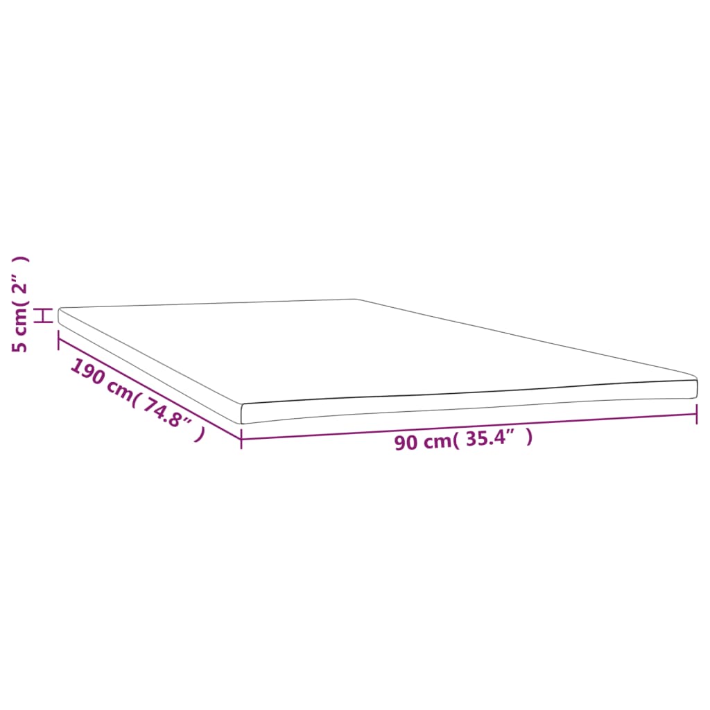 Coprimaterasso 90x190x5 cm 347906