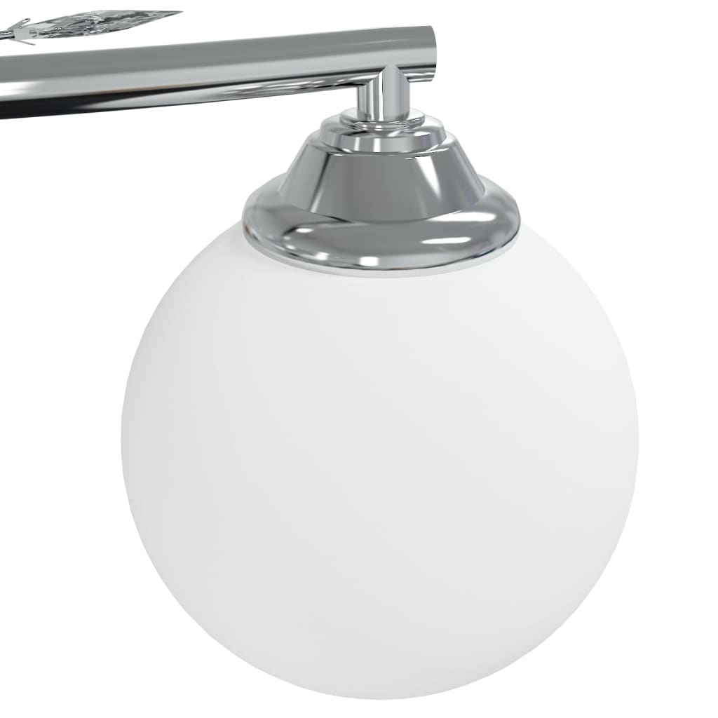 Lampada Soffitto con Paralumi Tondi in Vetro per 4 Luci LED G9 337908