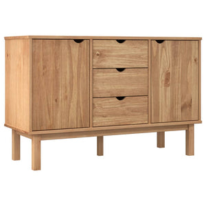 Credenza 113,5x43x73 cm in Legno Massello di Pino