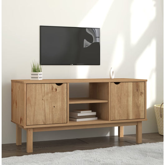 Mobile Porta TV 113,5x43x57 cm in Legno Massello di Pino cod mxl 11675