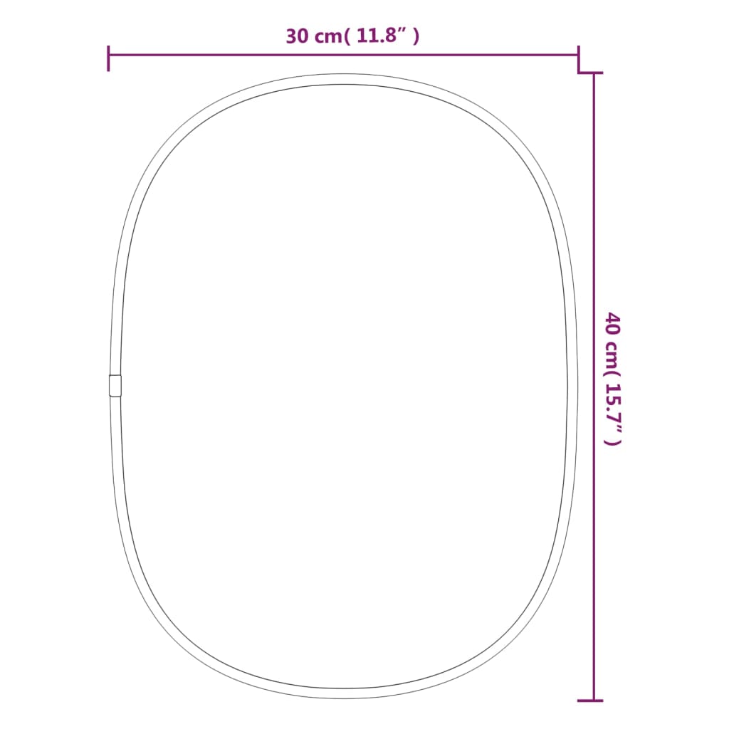 Specchio da Parete Argento 40x30 cm cod mxl 67649