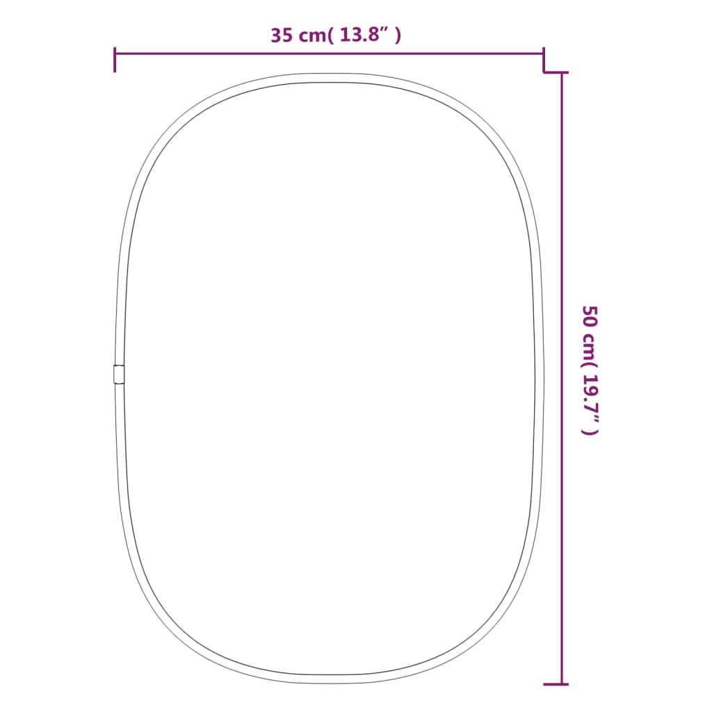 Specchio da Parete Argento 50x35 cm cod mxl 67524