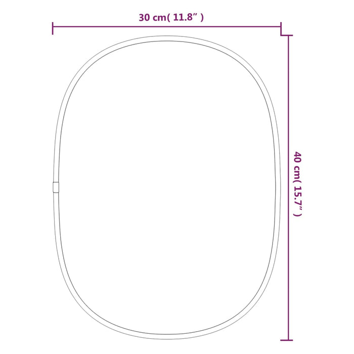 Specchio da Parete Dorato 40x30 cm cod mxl 67582