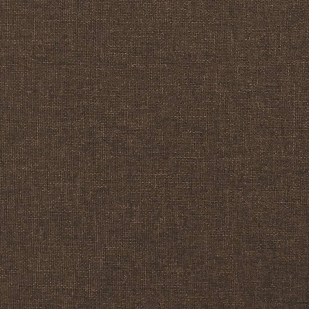 Giroletto senza Materasso Marrone Scuro 80x200 cm Tessuto 346675