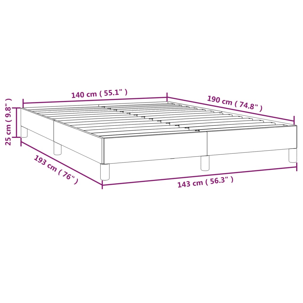 Giroletto senza Materasso Crema 140x190 cm in Tessuto 346717