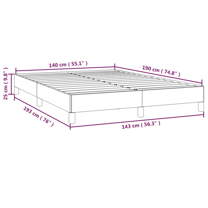 Giroletto senza Materasso Crema 140x190 cm in Tessuto 346717