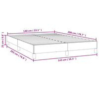 Giroletto senza Materasso Crema 140x200 cm in Tessuto 346725