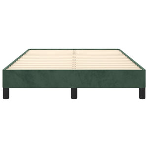 Giroletto senza Materasso Verde Scuro 120x200 cm in Velluto 346967