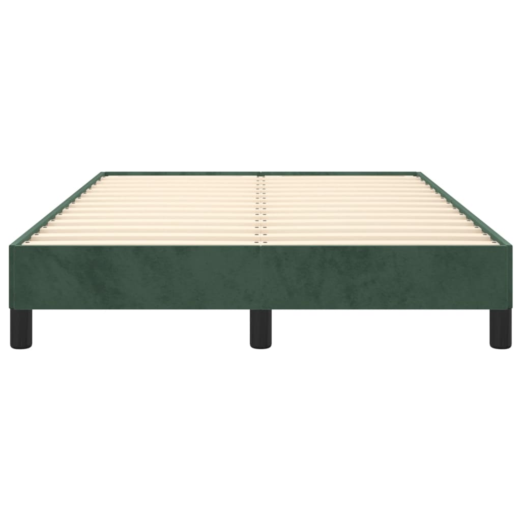 Giroletto senza Materasso Verde Scuro 120x200 cm in Velluto 346967