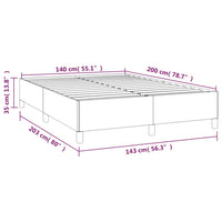 Giroletto senza Materasso Crema 140x200 cm in Tessuto 347071