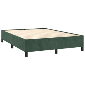 Giroletto senza Materasso Verde Scuro 140x190 cm in Velluto 347321