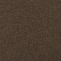 Giroletto senza Materasso Marrone Scuro 80x200 cm Tessuto 347370