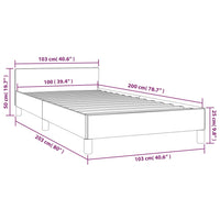 Giroletto con Testiera Tortora 100x200 cm in Tessuto 347395