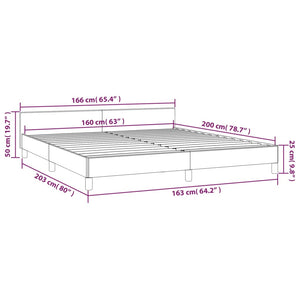 Giroletto con Testiera Grigio Scuro 160x200 cm in Tessuto cod mxl 48349