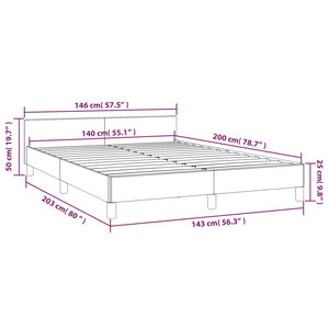 Giroletto con Testiera Grigio Chiaro 140x200 cm in Velluto cod mxl 64604