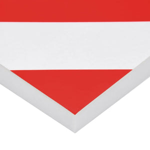 Protezioni da Parete 6 pz rosso e bianco 50x20x2 cm Schiuma EVA 153104