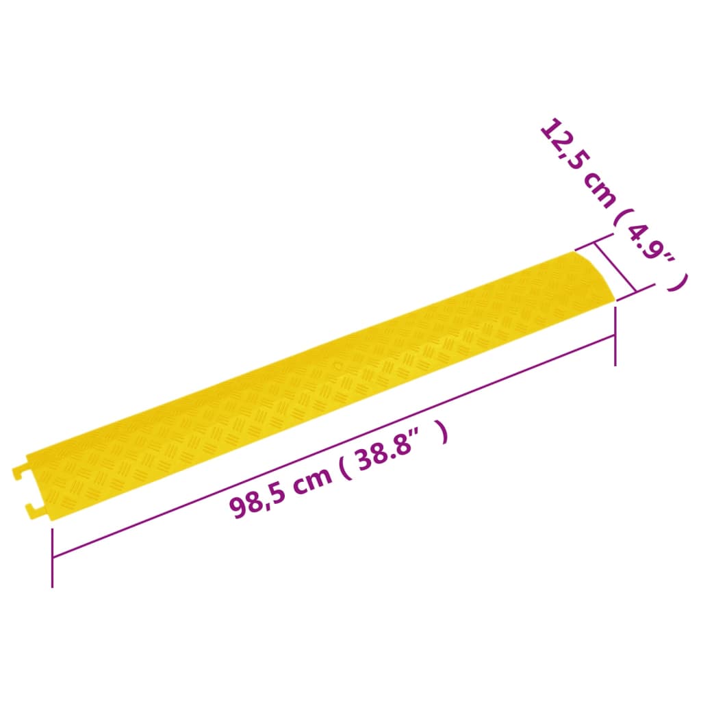 Rampe di Protezione Cavi 2pz 98,5 cm gialla