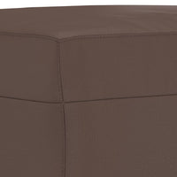 Poggiapiedi Marrone 60x50x41 cm in Similpelle 349289